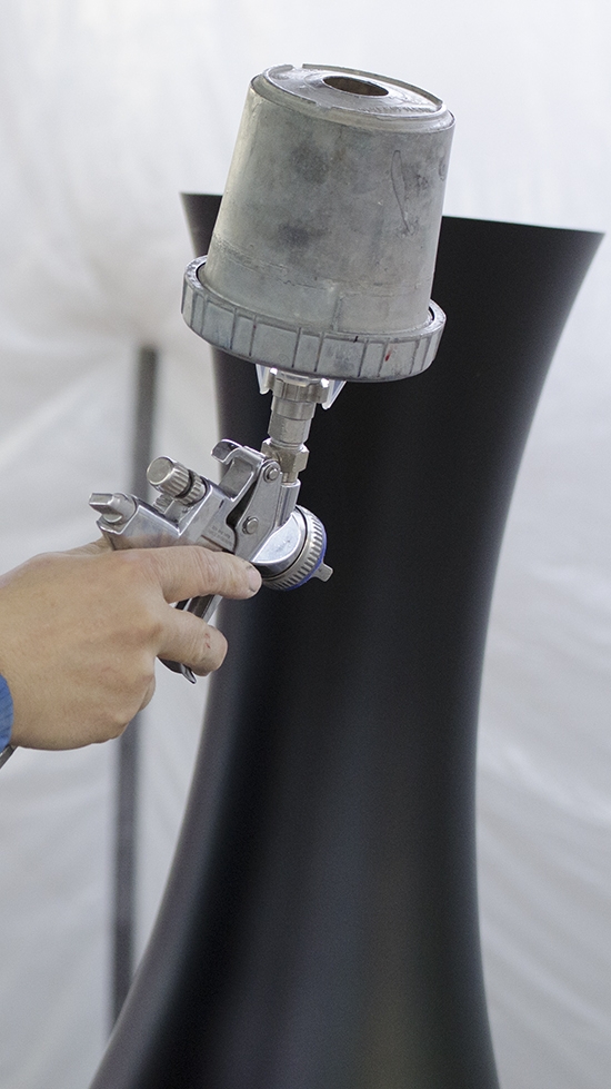 Riparazione con carteggiatura e lucidatura